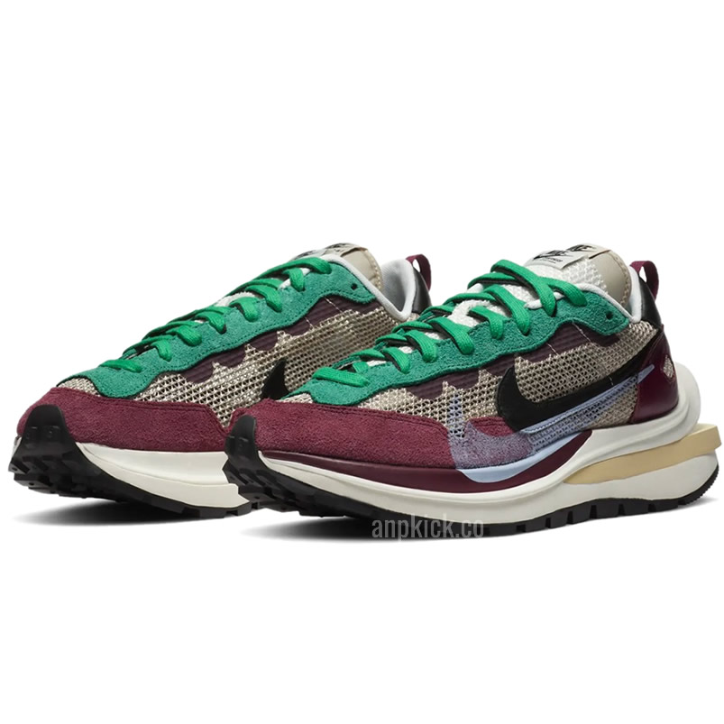 Sacai Nike Vaporwaffle String Black Villain Red Neptune Green Dd3035 200 (2) - newkick.vip