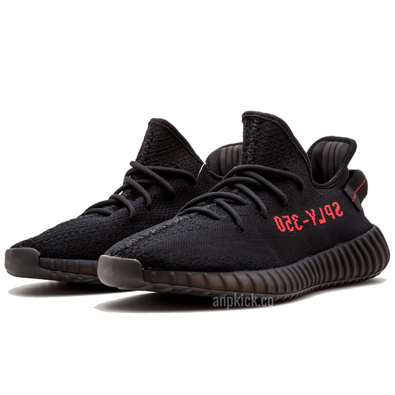 Yeezy Boost 350 V2 Bred Black Red 2020 New Release Cp9652 (2) - newkick.vip