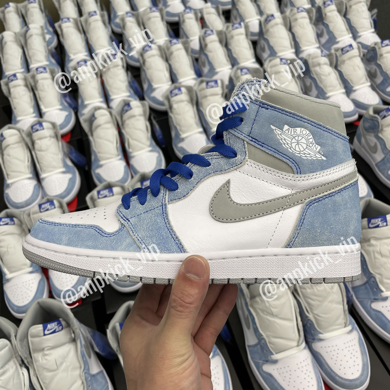 Air Jordan 1 Retro High Og Hyper Royal Anpkick Mens 555088 402 Gs 575441 402 (7) - newkick.vip