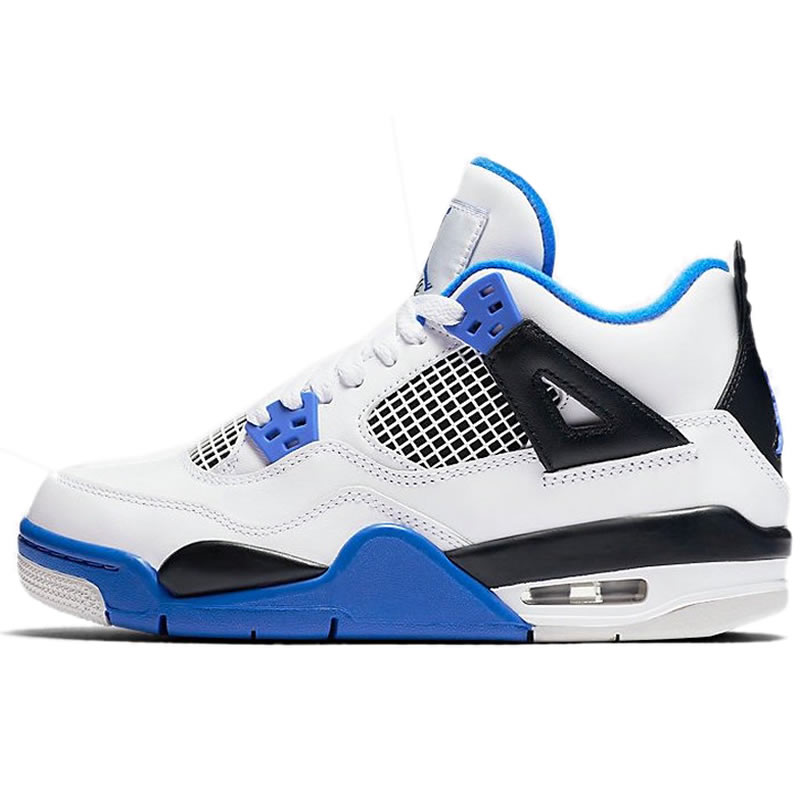 Air Jordan 4 Retro Motorsports White Game Royal Black 308497 117 (1) - newkick.vip