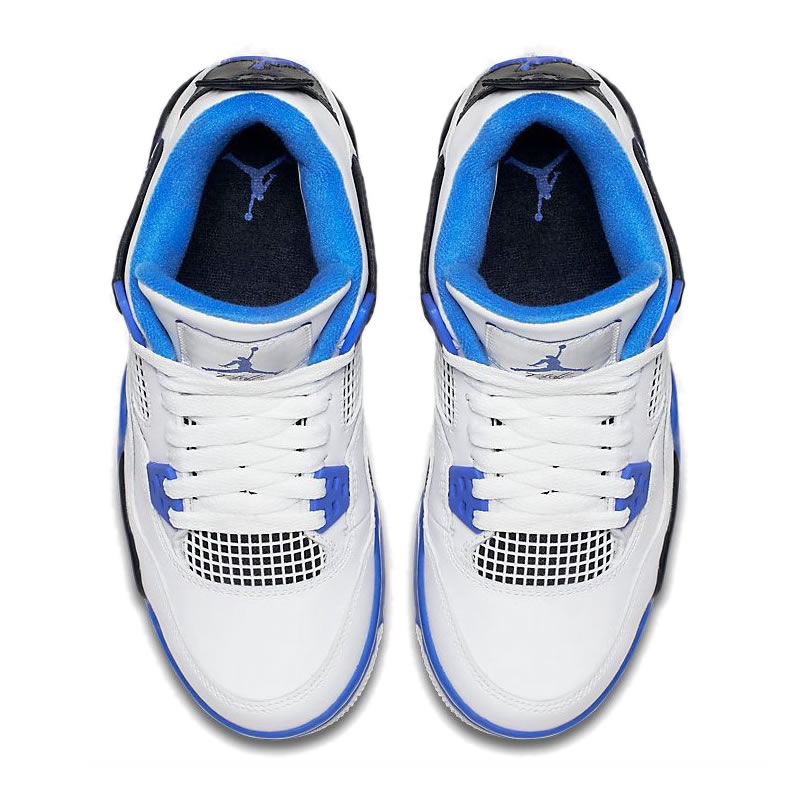 Air Jordan 4 Retro Motorsports White Game Royal Black 308497 117 (3) - newkick.vip