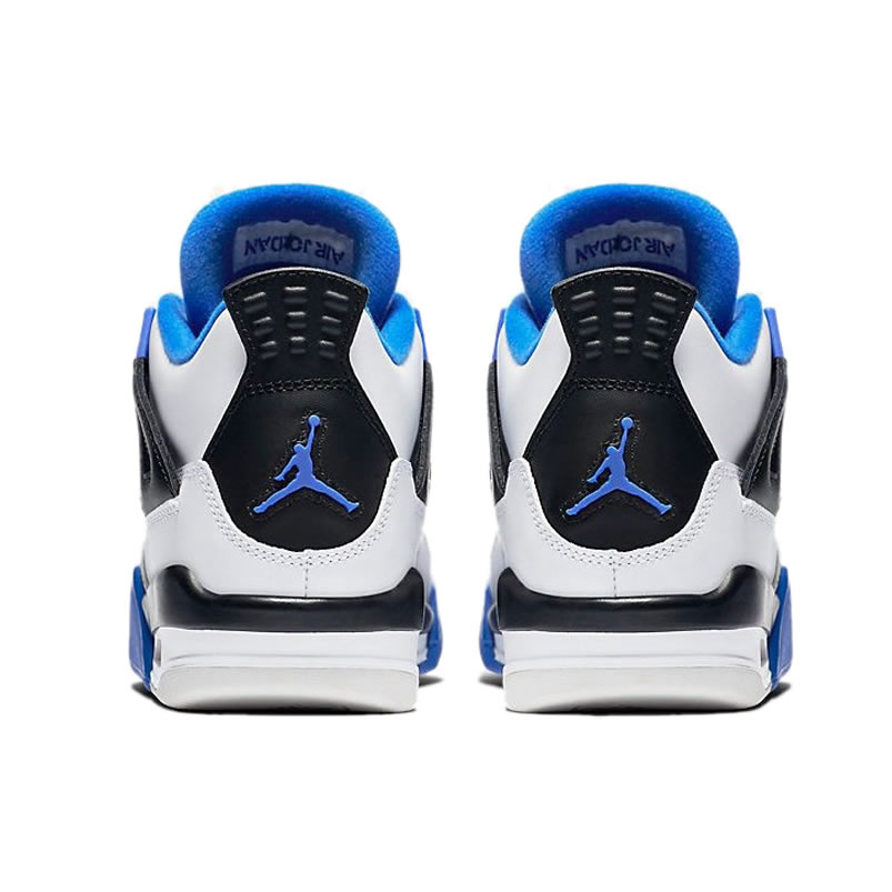 Air Jordan 4 Retro Motorsports White Game Royal Black 308497 117 (4) - newkick.vip