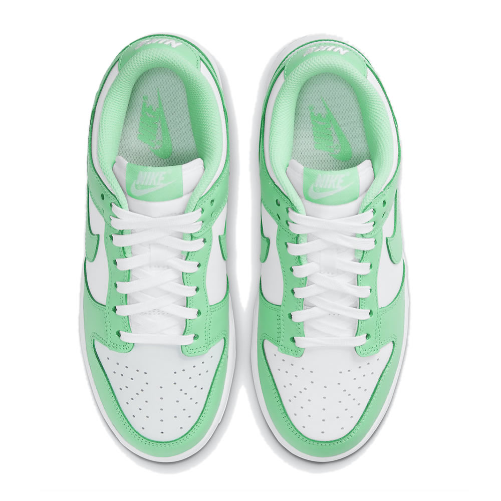 Nike Dunk Low Wmns Green Glow White Green Dd1503 105 (4) - newkick.vip