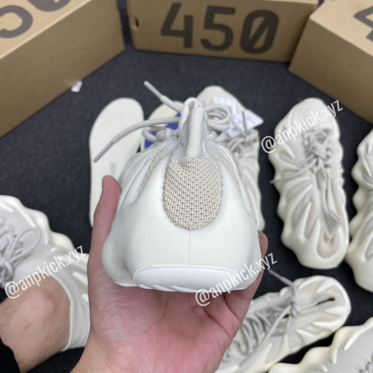 Adidas Yeezy 450 Cloud White Anpkick H68038 (2) - newkick.vip