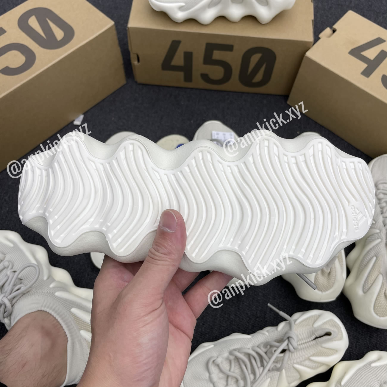 Adidas Yeezy 450 Cloud White Anpkick H68038 (5) - newkick.vip