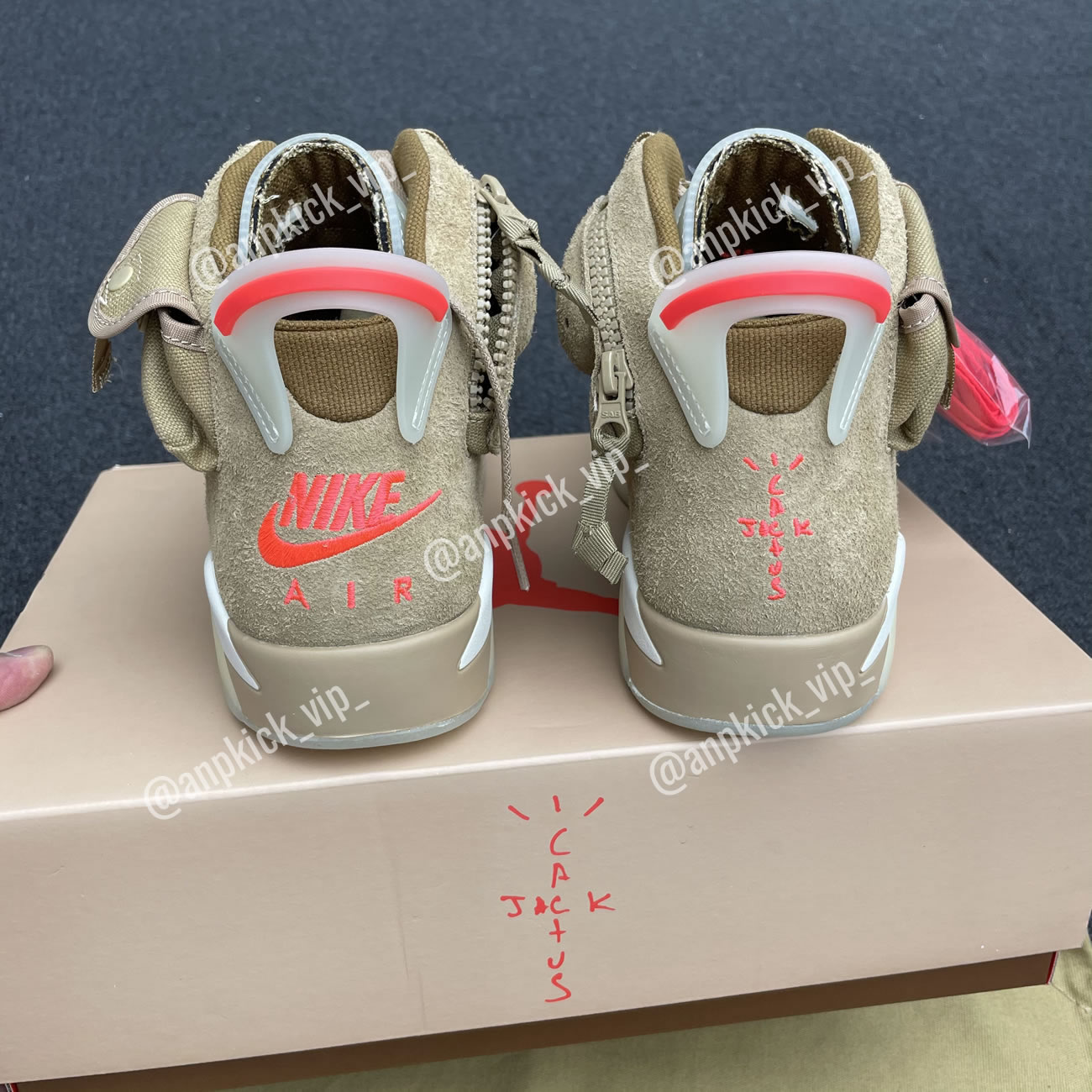 Anpkick Travis Scott Air Jordan 6 Retro British Khaki Dh0690 200 (12) - newkick.vip