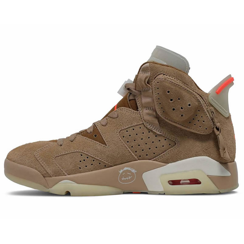 Travis Scott Air Jordan 6 Retro British Khaki Dh0690 200 (1) - newkick.vip