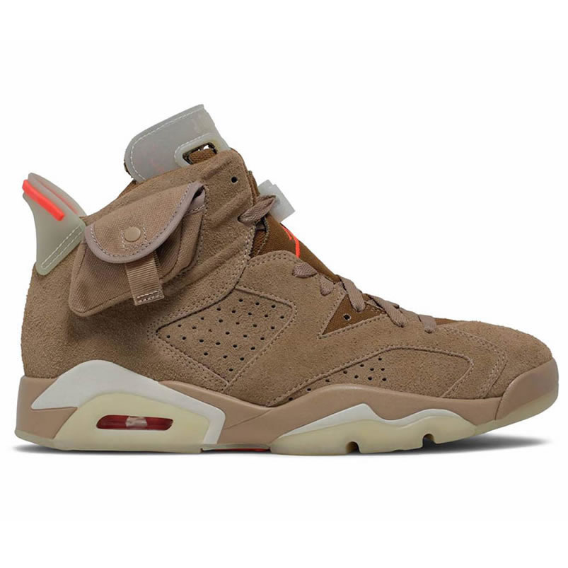 Travis Scott Air Jordan 6 Retro British Khaki Dh0690 200 (2) - newkick.vip