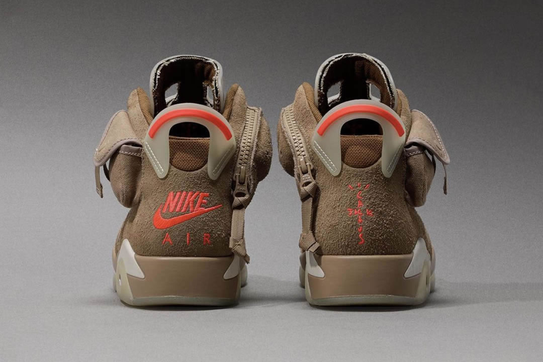 Travis Scott Air Jordan 6 Retro British Khaki Dh0690 200 (8) - newkick.vip