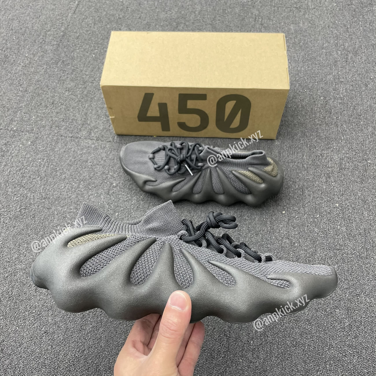 Adidas Yeezy 450 Dark Slate Anpkick H68039 (4) - newkick.vip