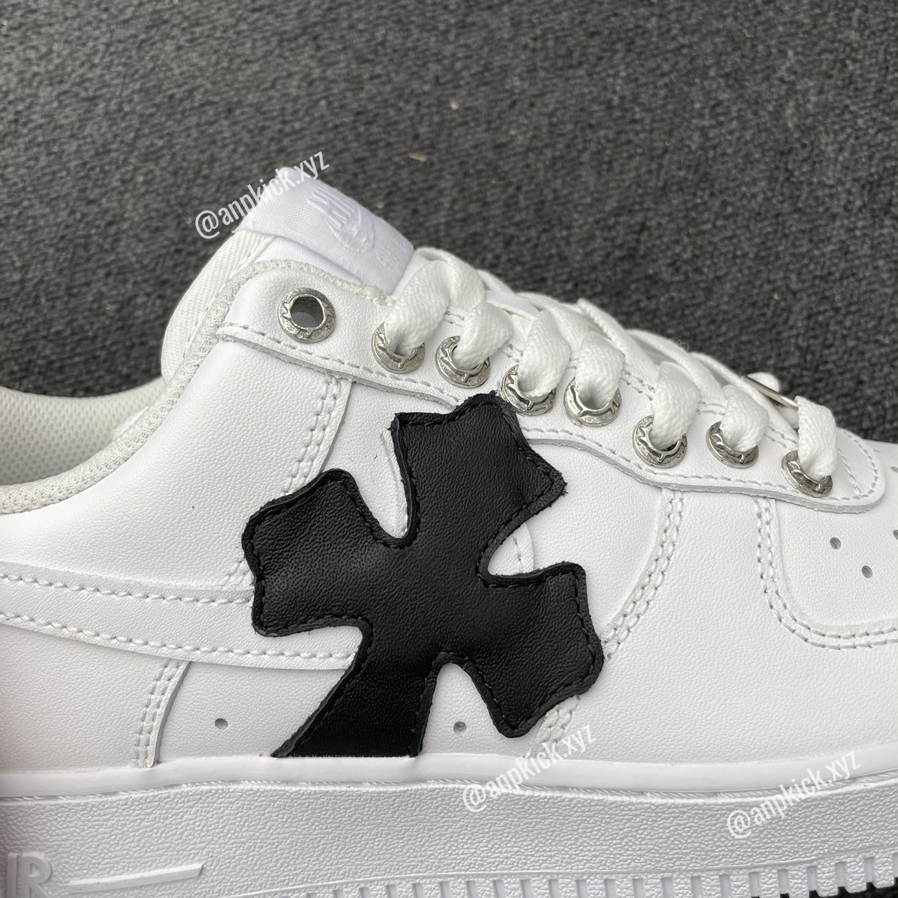 Nike Air Force One Af1 Chrome Hearts Custom Diy 315122 111 (5) - newkick.vip