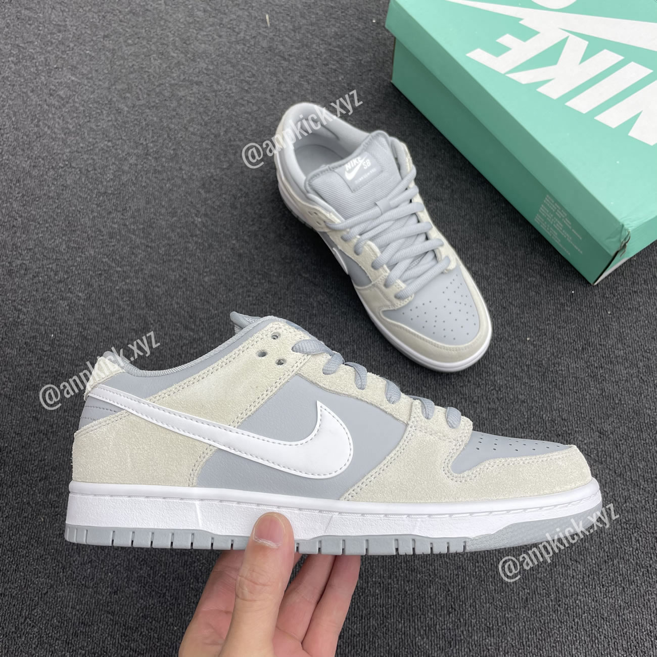 Anpkick Nike Dunk Low Summit White Vast Grey Ar0778 110 (3) - newkick.vip