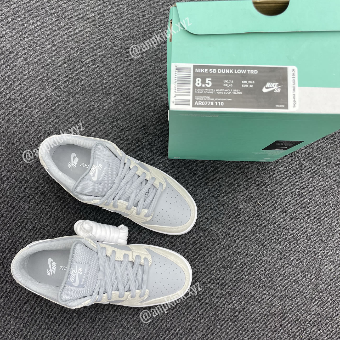 Anpkick Nike Dunk Low Summit White Vast Grey Ar0778 110 (8) - newkick.vip