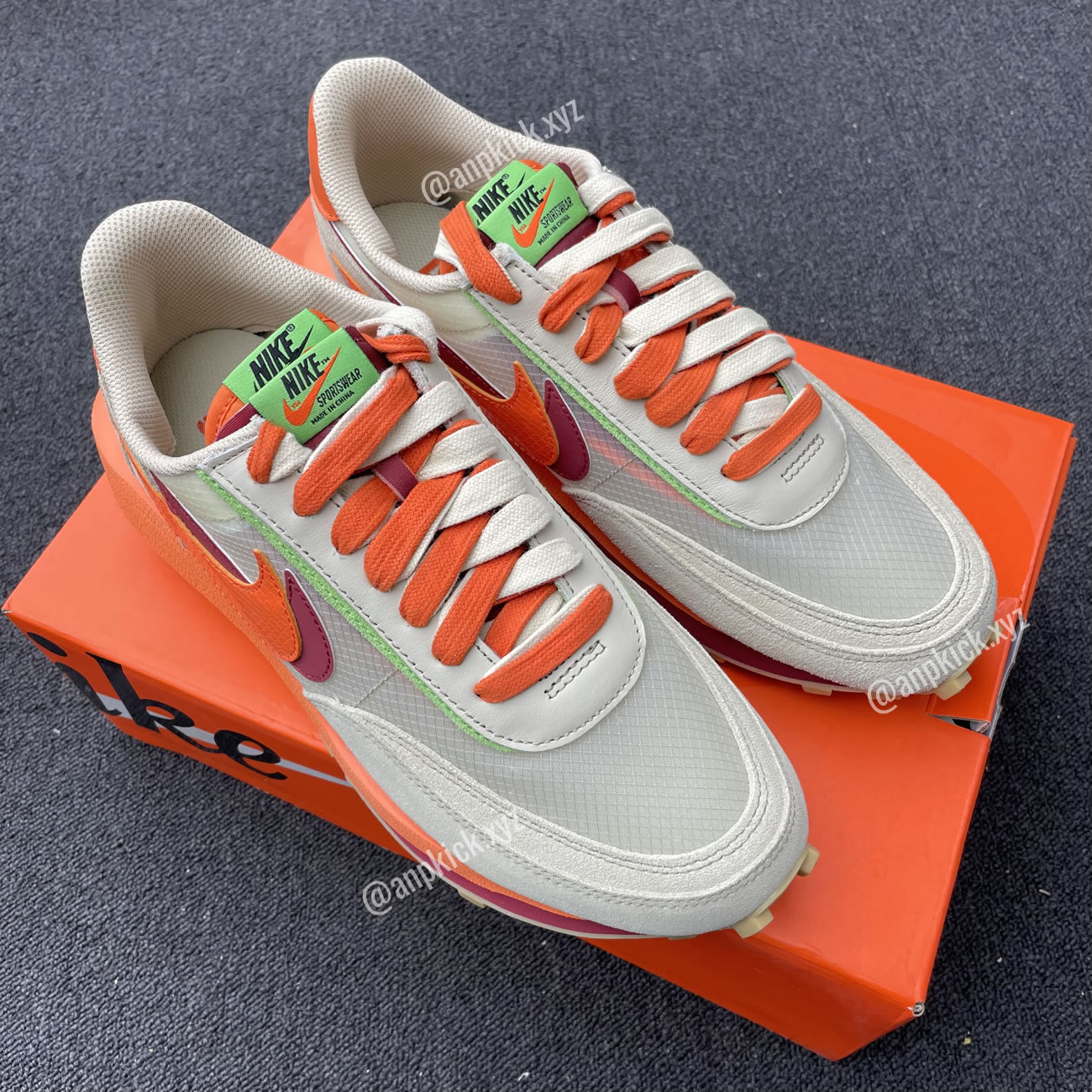 Clot Sacai Nike Ldwaffle Net Orange Blaze Shoes Dh1347 100 (10) - newkick.vip