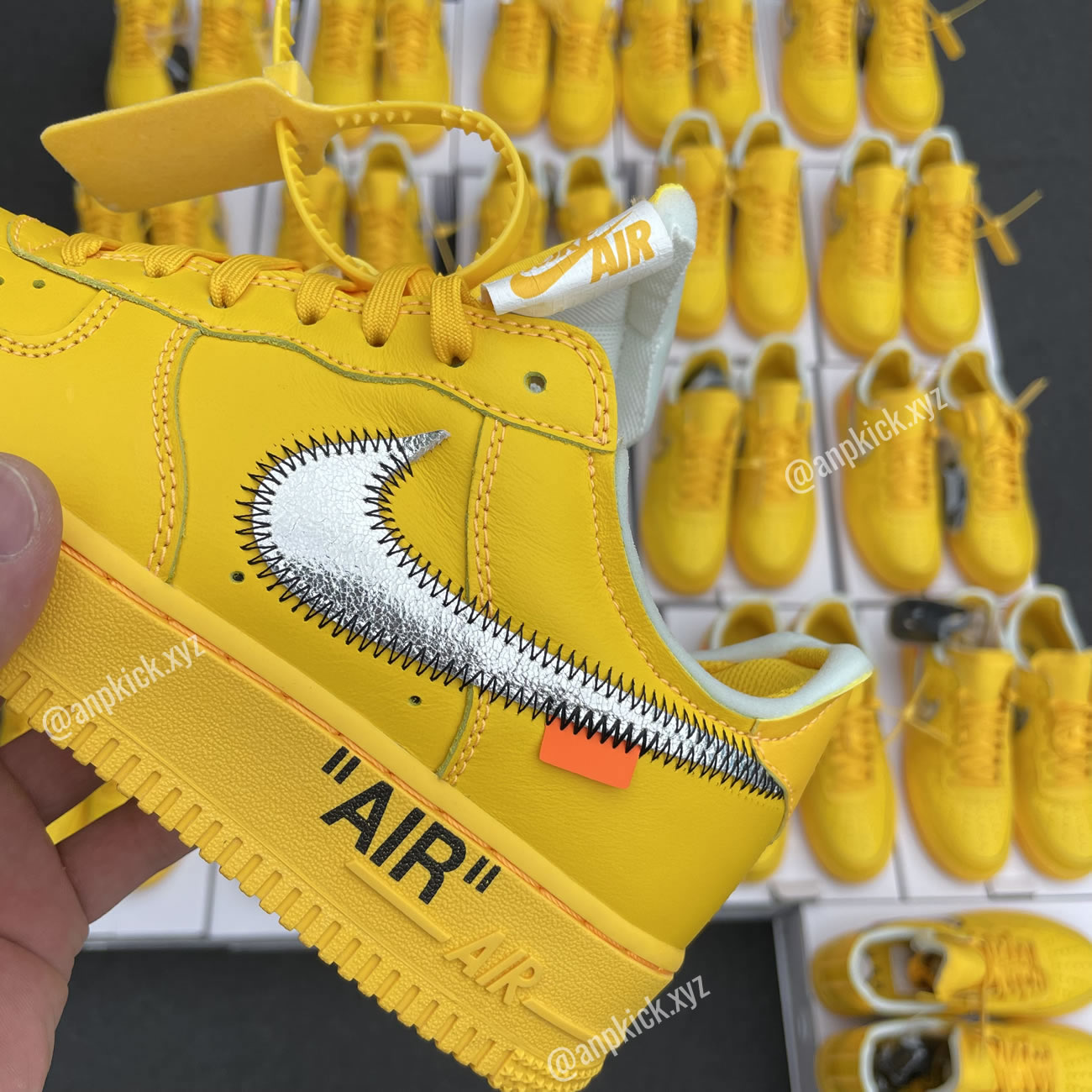 Off White Nike Air Force 1 University Gold Anpkick Dd1876 700 (3) - newkick.vip