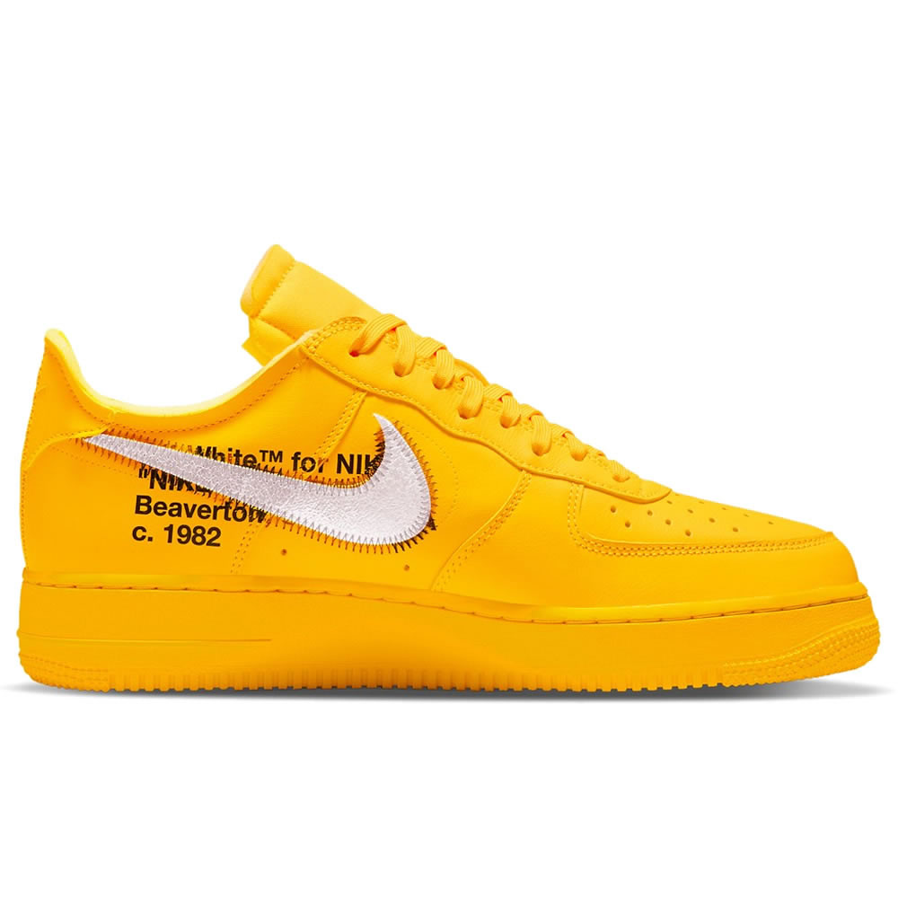 Off White Nike Air Force 1 University Gold Dd1876 700 (2) - newkick.vip