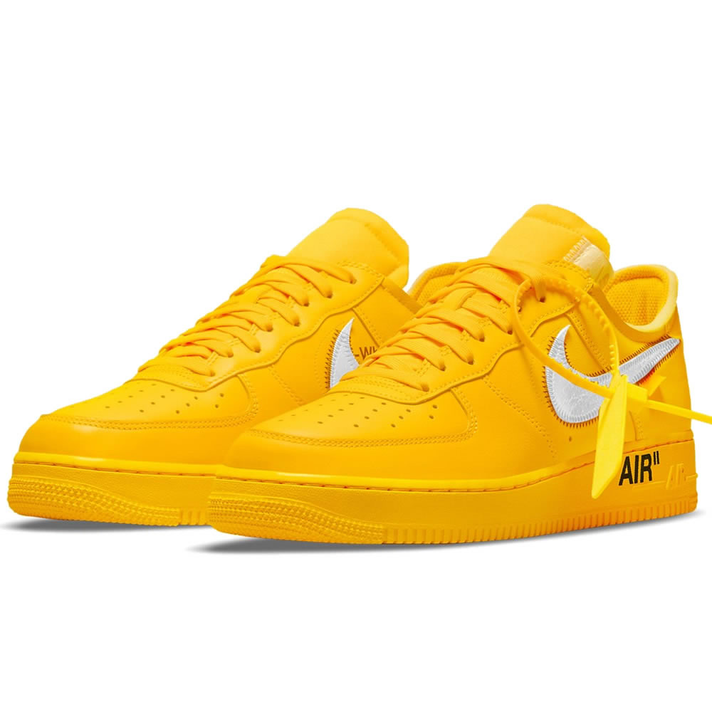 Off White Nike Air Force 1 University Gold Dd1876 700 (3) - newkick.vip