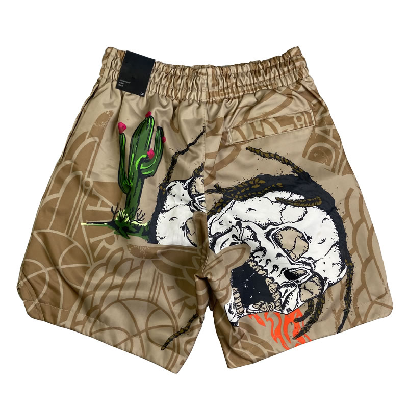 Travis Scott Cactus Jack Jordan Pool Short Khaki (2) - newkick.vip