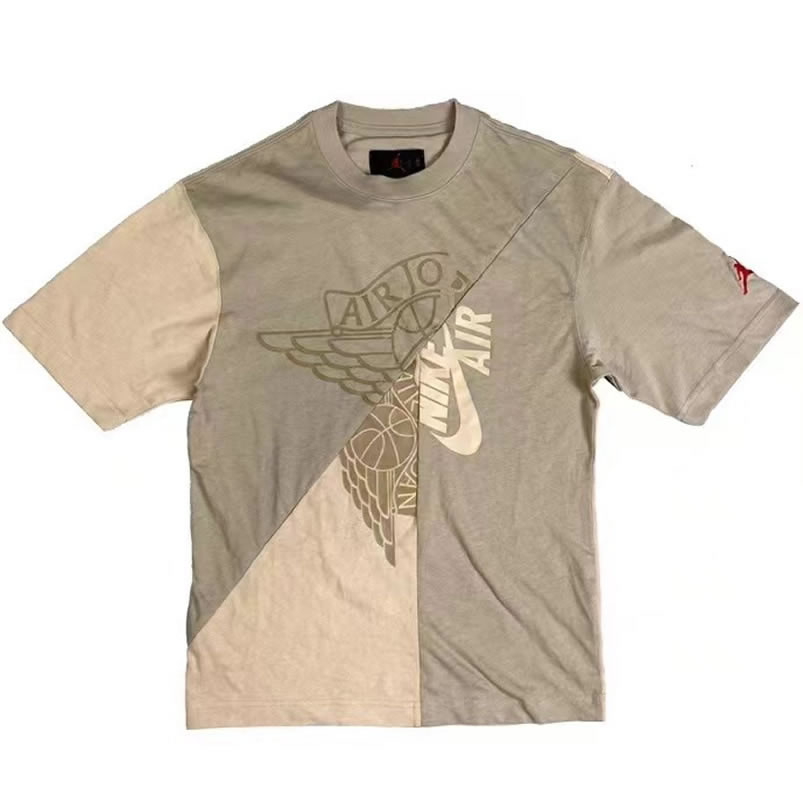 Travis Scott Cactus Jack Jordan T Shirt Khaki Desert (1) - newkick.vip