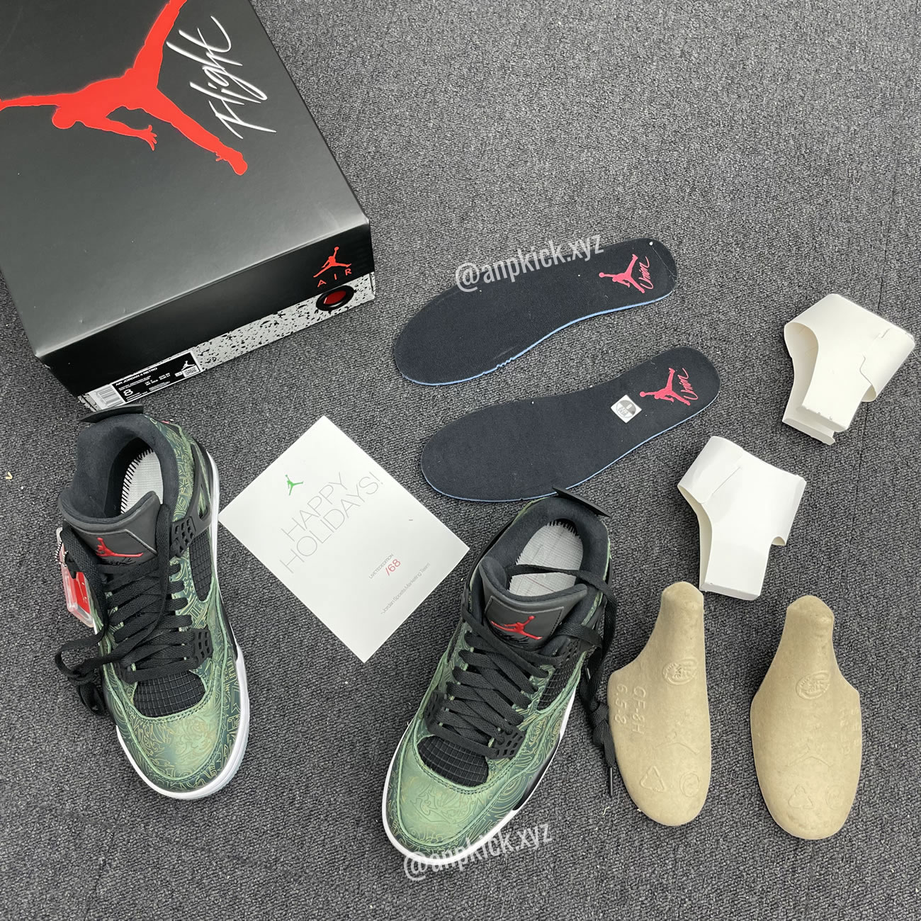 Jalen Ramsey Air Jordan 4 Retro Laser Green Happy Holidays Cw0897 101 (10) - newkick.vip