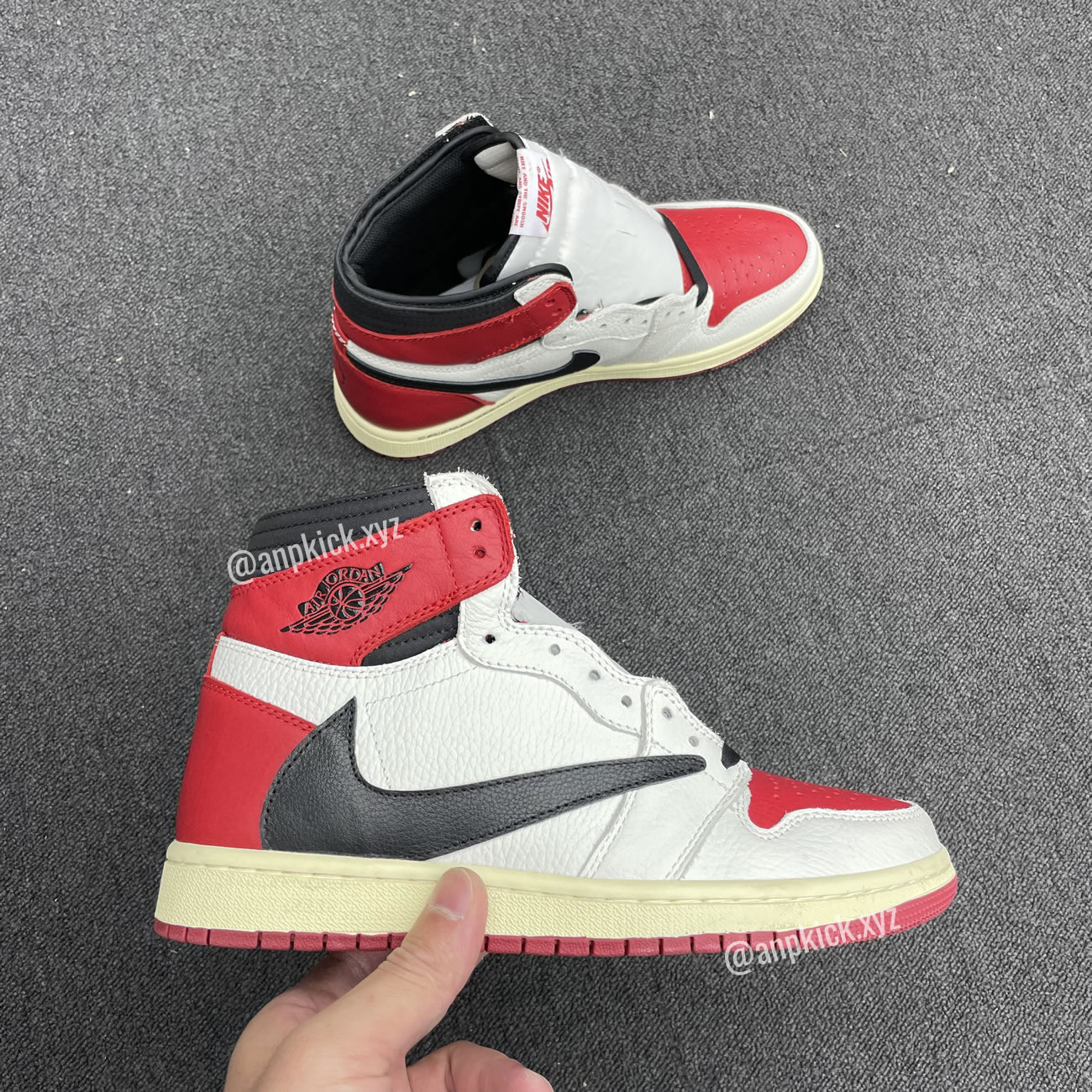 Travis Scott Air Jordan 1 High Og Sp White Red Black Fragment Anpkick Custom Making (1) - newkick.vip