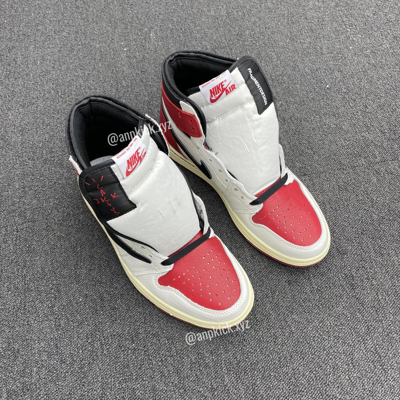 Travis Scott Air Jordan 1 High Og Sp White Red Black Fragment Anpkick Custom Making (3) - newkick.vip