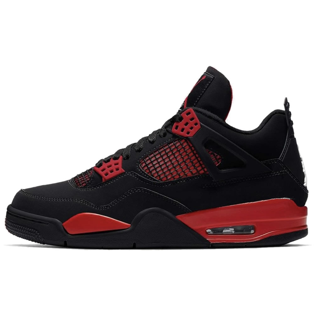 Air Jordan 4 Red Thunder Black White Red Ct8527 016 (1) - newkick.vip