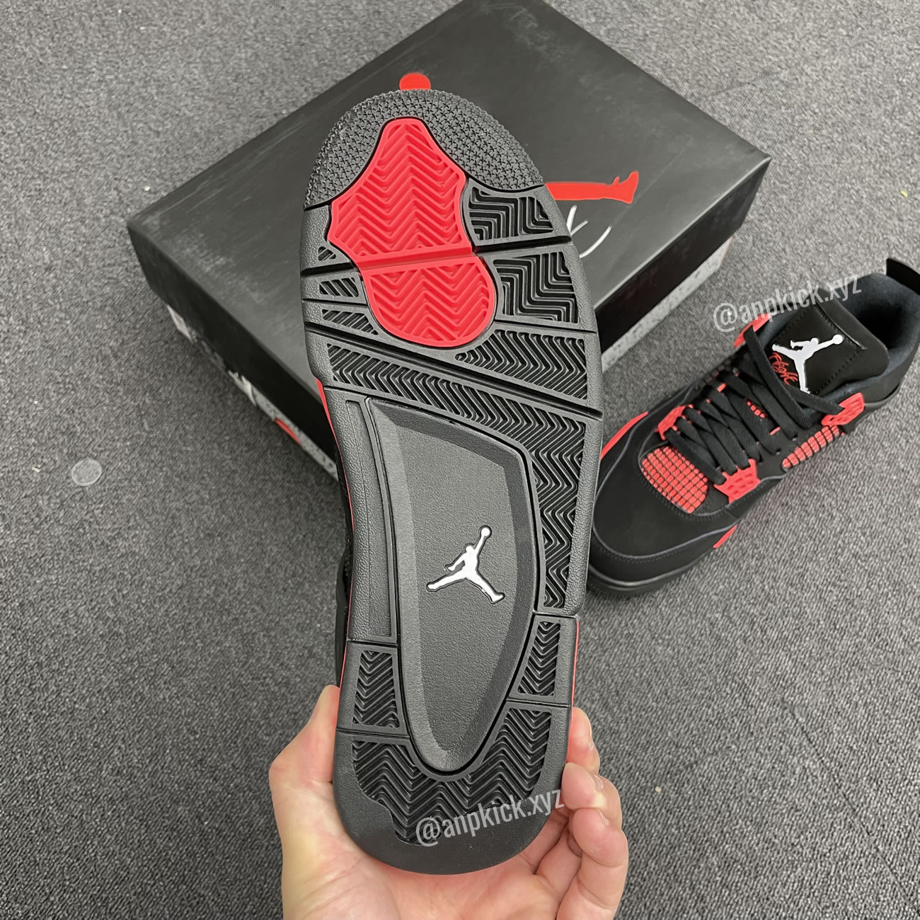 Air Jordan 4 Red Thunder Black White Red Ct8527 016 (5) - newkick.vip