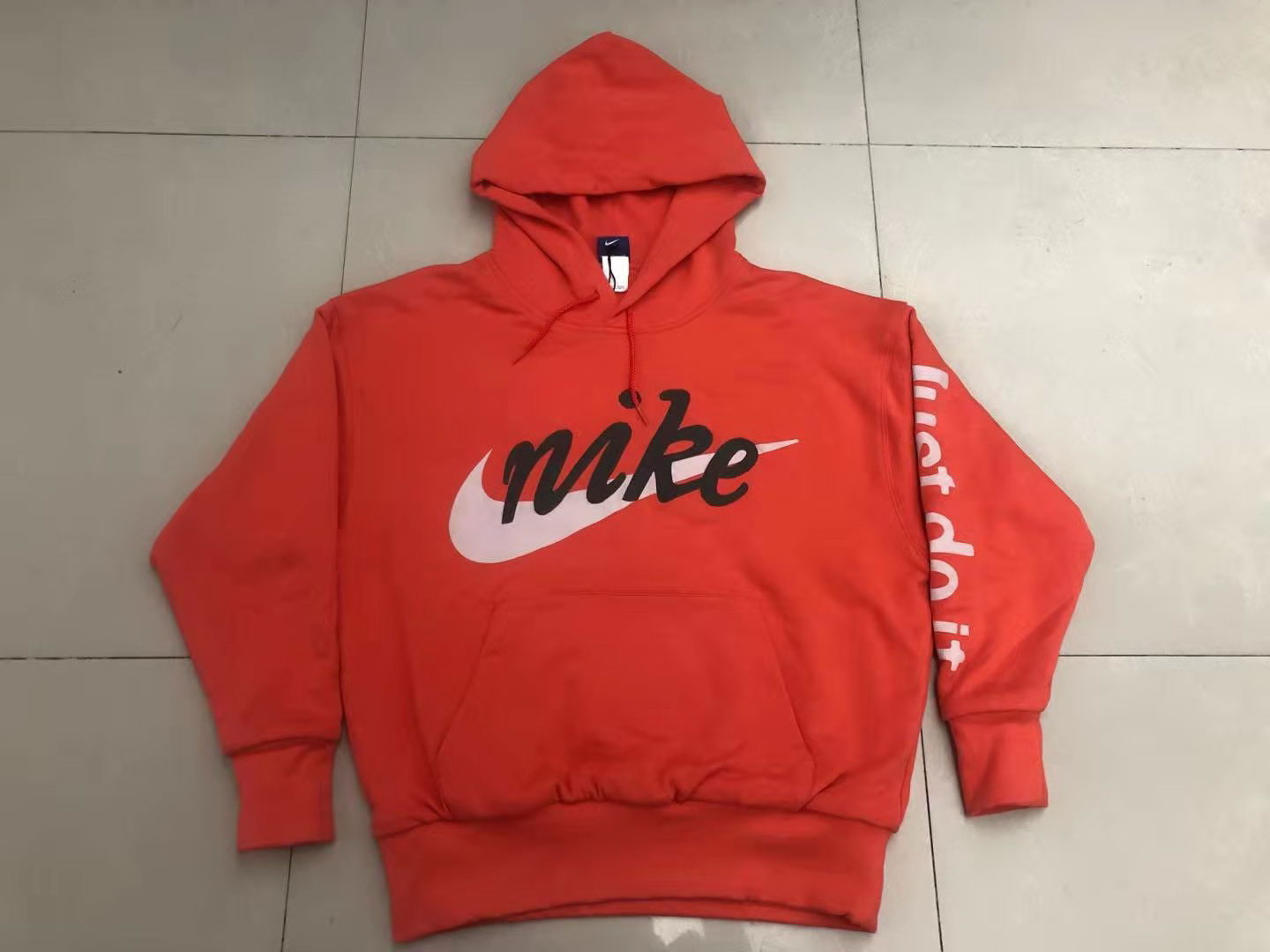 Nike Just Do It Hoodie Orange (2) - newkick.vip