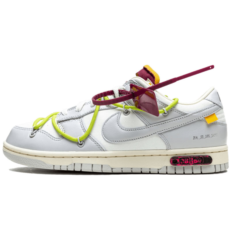 Off White Nike Sb Dunk Low The 08 Of 50 Grey White Yellow Dm1602 106 (1) - newkick.vip