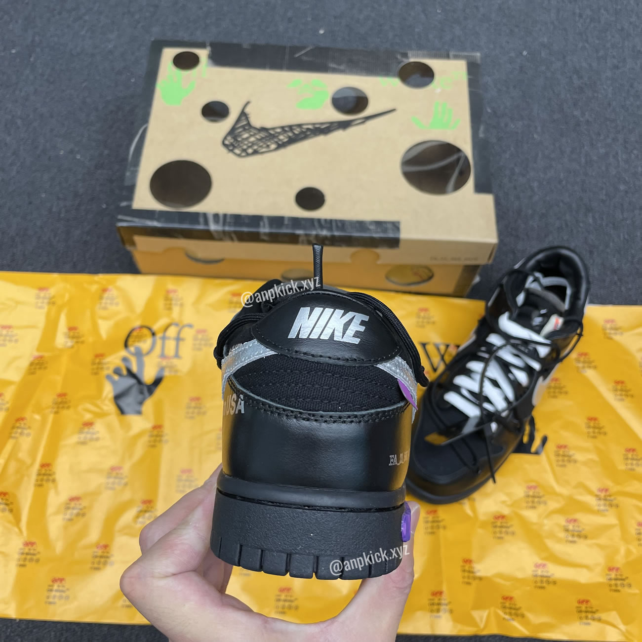 Off White Nike Sb Dunk Low The 50 Black Silver Dm1602 001 (4) - newkick.vip