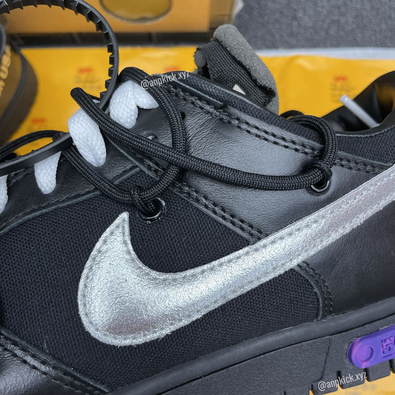 Off White Nike Sb Dunk Low The 50 Black Silver Dm1602 001 (7) - newkick.vip