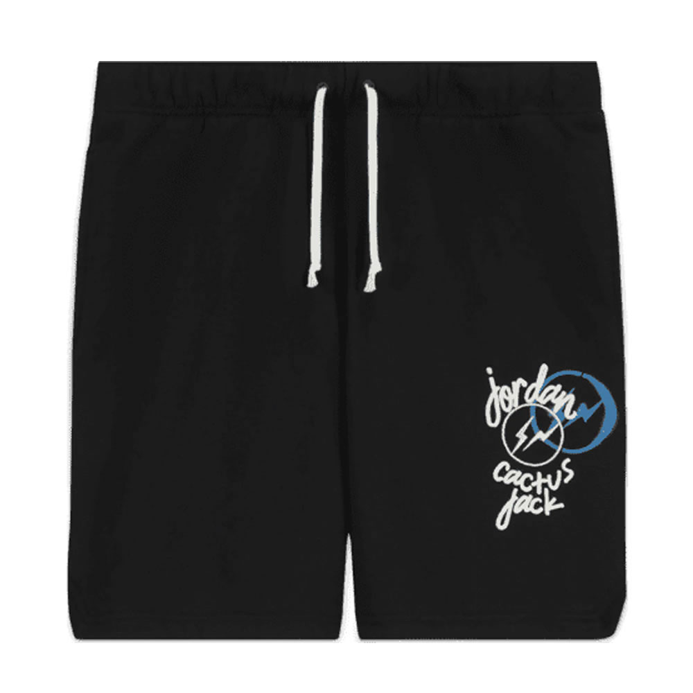 Travis Scott X Jordan X Fragment Shorts Black (1) - newkick.vip