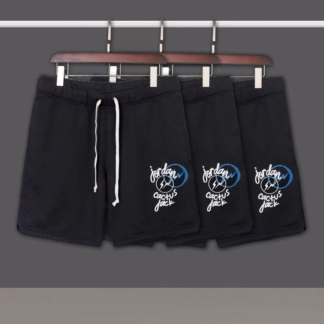 Travis Scott X Jordan X Fragment Shorts Black (4) - newkick.vip