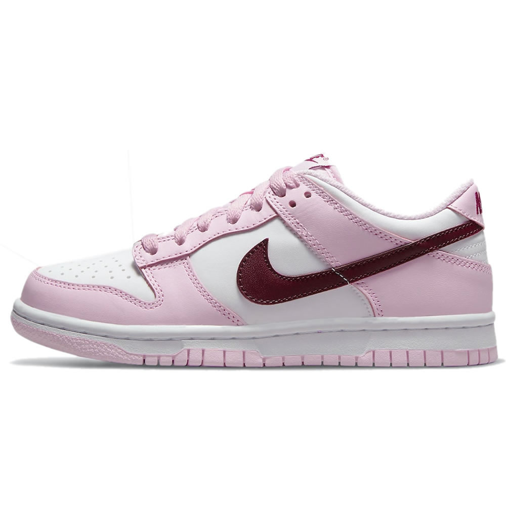 Nike Dunk Low Gs Strawberry Pink White Pink Red Cw1590 601 (1) - newkick.vip