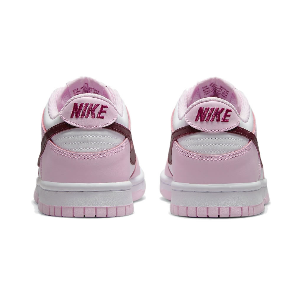 Nike Dunk Low Gs Strawberry Pink White Pink Red Cw1590 601 (5) - newkick.vip