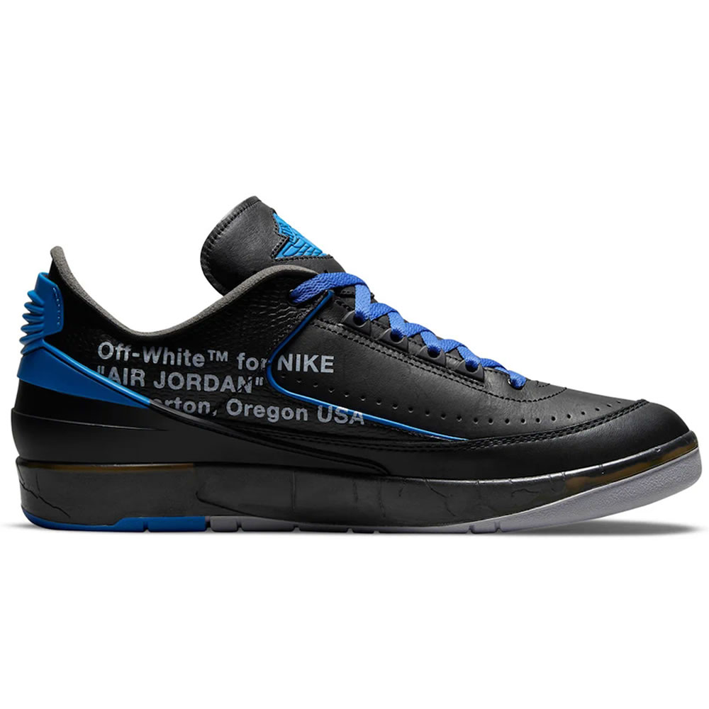 Off White Air Jordan 2 Low Black Varsity Royal Dj4375 004 (2) - newkick.vip