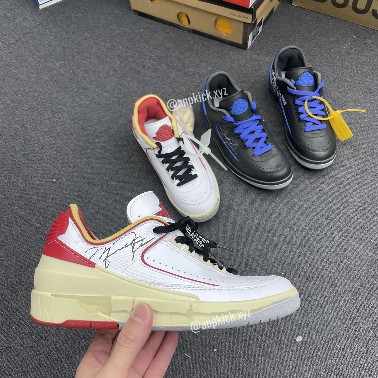 Off White Air Jordan 2 Low White Red (1) - newkick.vip