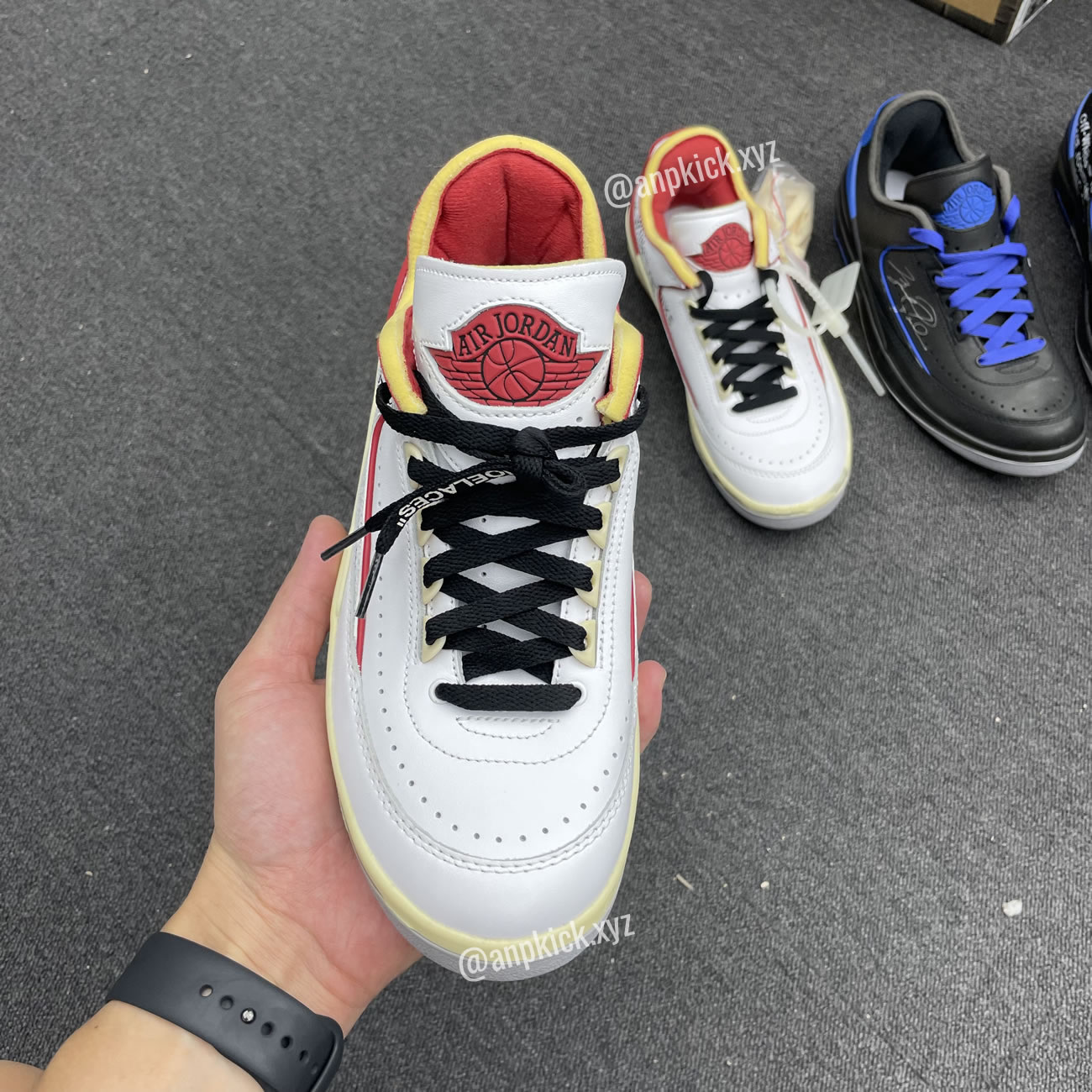 Off White Air Jordan 2 Low White Red (2) - newkick.vip