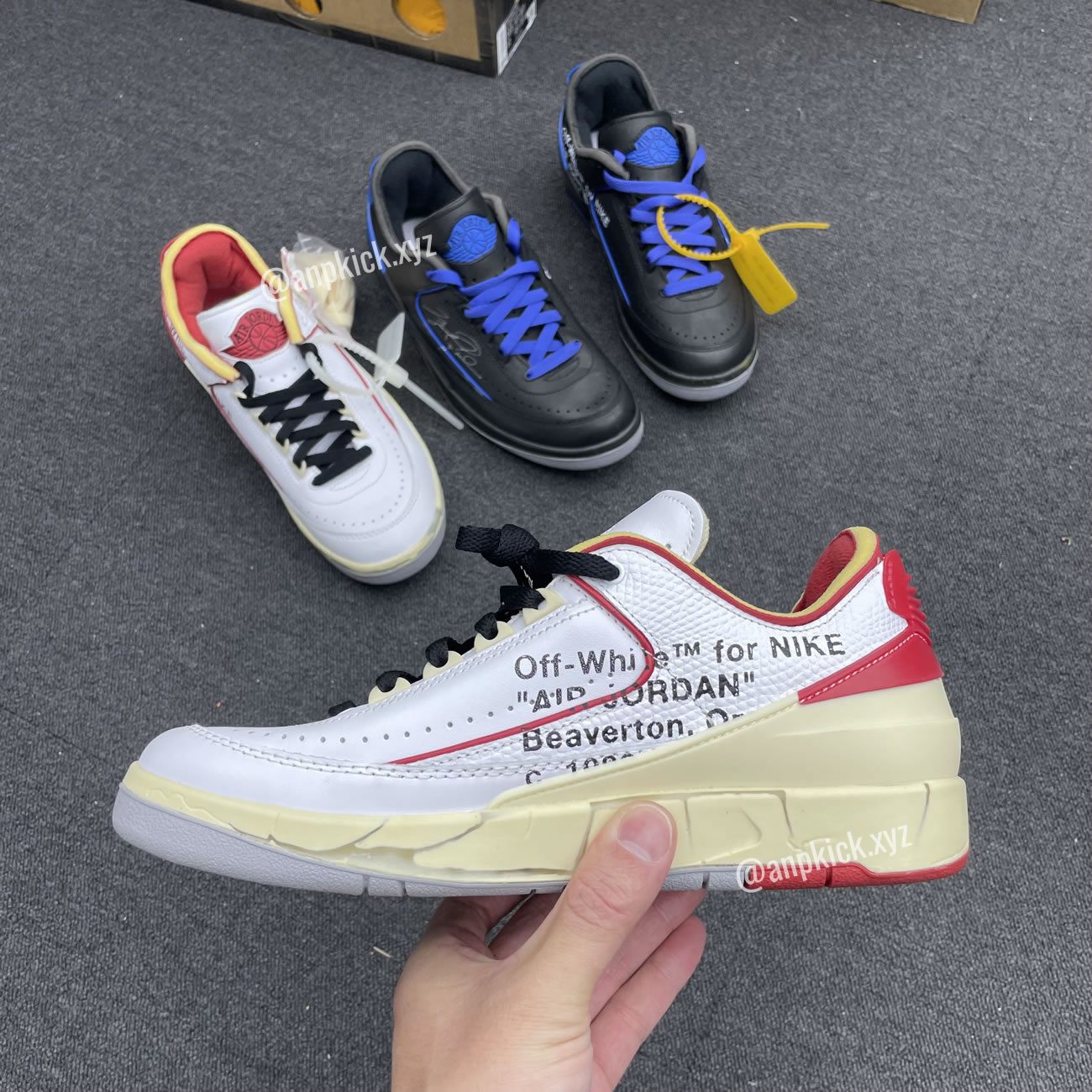 Off White Air Jordan 2 Low White Red (4) - newkick.vip