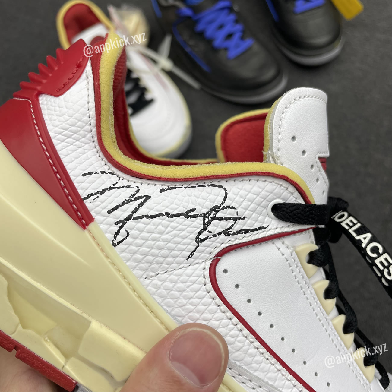 Off White Air Jordan 2 Low White Red (7) - newkick.vip