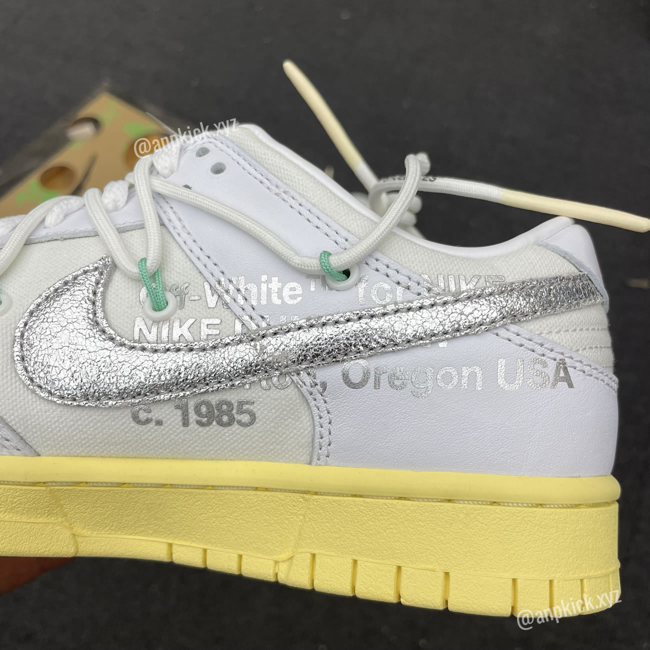 Off White Nike Sb Dunk Low Lot 1 White Metallic Silver Anpkick Dm1602 127 (5) - newkick.vip