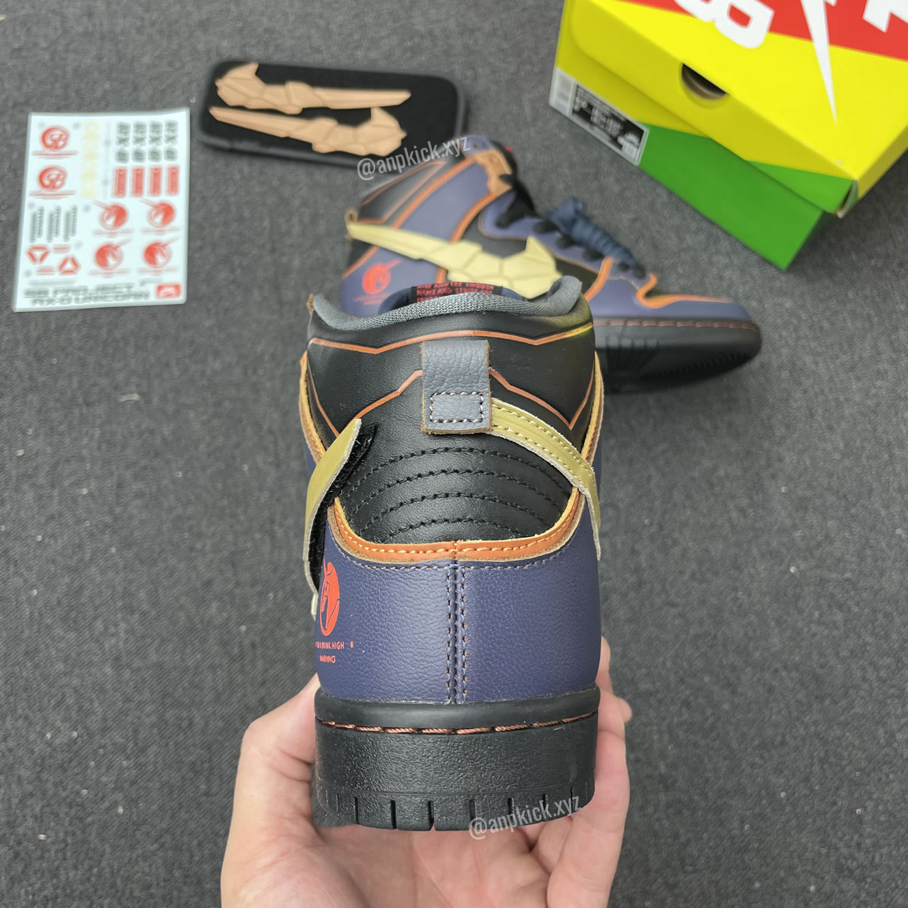 Gundam Nike Sb Dunk High Banshee Anpkick Dh7717 400 (3) - newkick.vip