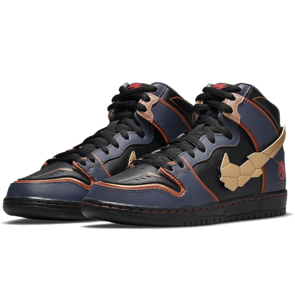 Gundam Nike Sb Dunk High Banshee Dh7717 400 (3) - newkick.vip