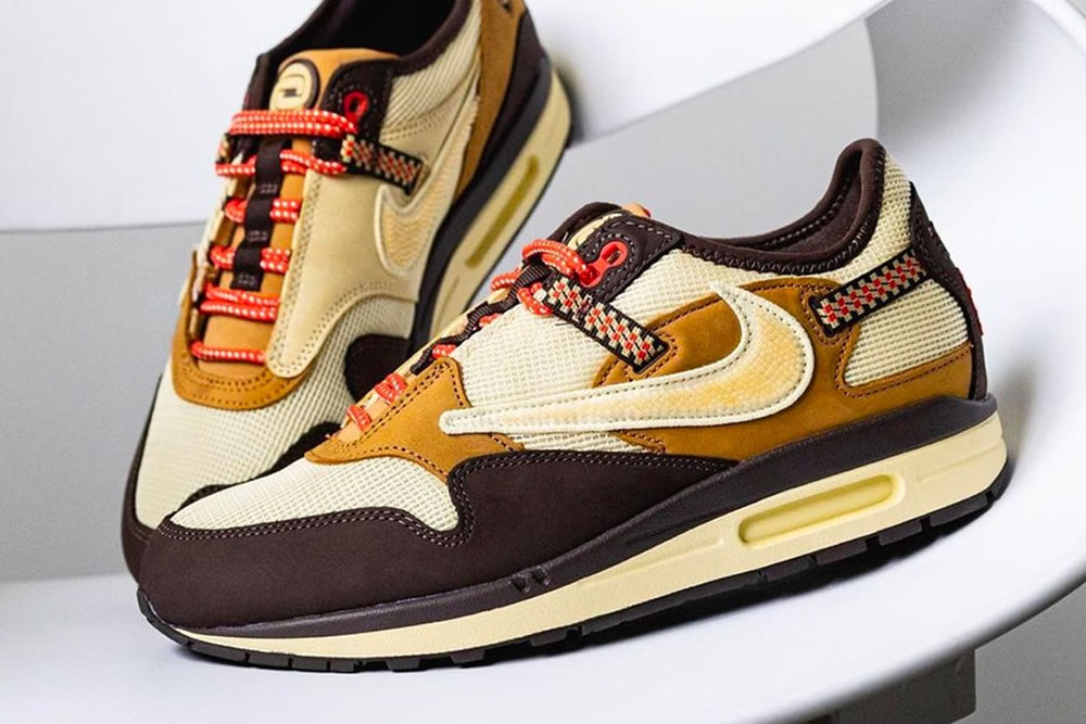 Travis Scott Nike Air Max 1 Baroque Brown Do9392 200 (3) - newkick.vip