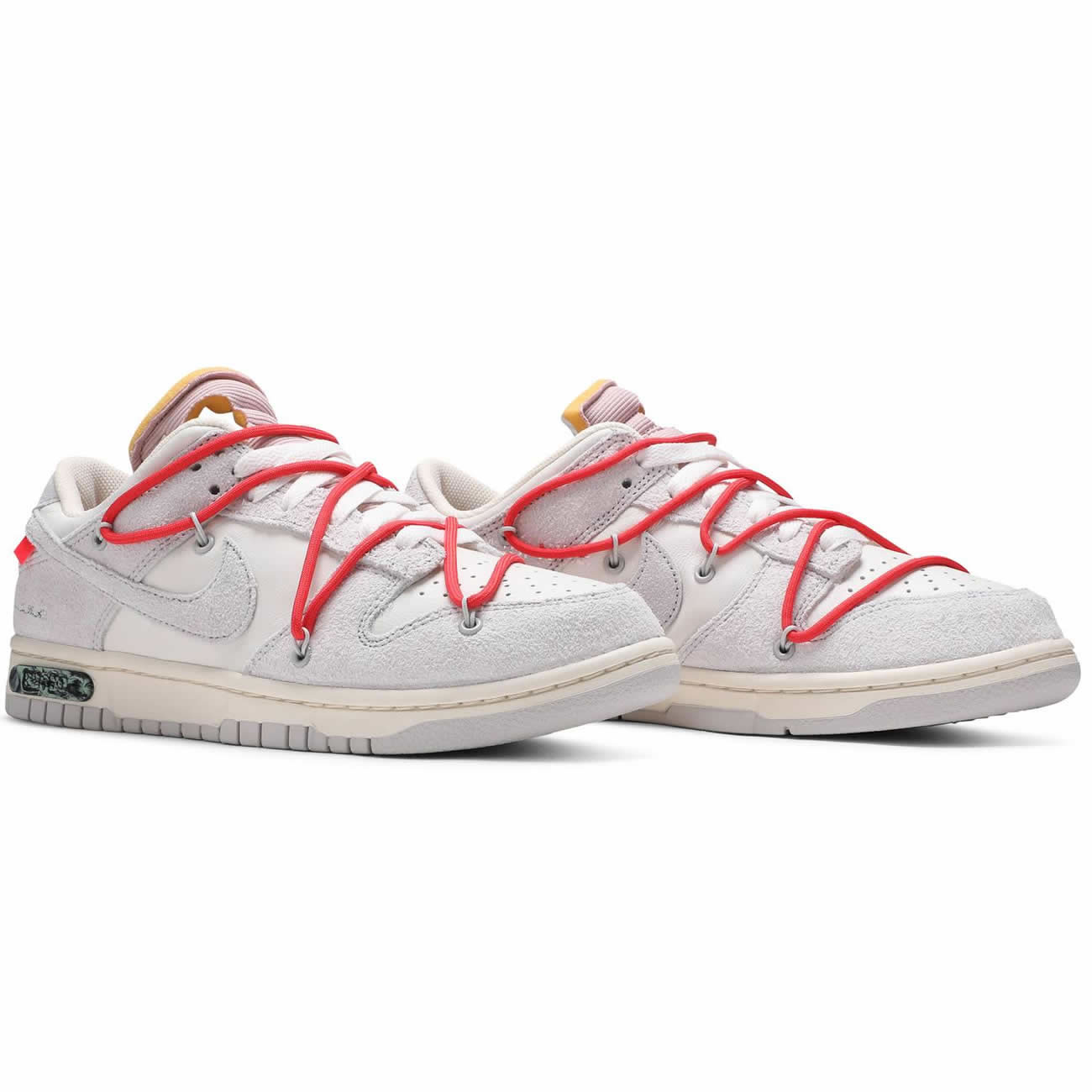 Off White Nike Sb Dunk Low Lot 33 Of 50 Sail Neutral Grey Chile Red Dj0950 118 (3) - newkick.vip