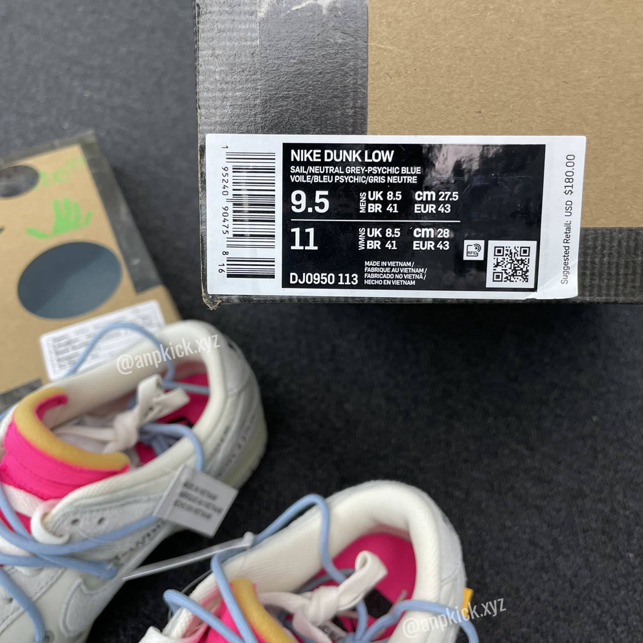 Off White Nike Sb Dunk Low Lot 38 Of 50 Sail Neutral Grey Psychic Blue Anpkick Dj0950 113 (9) - newkick.vip