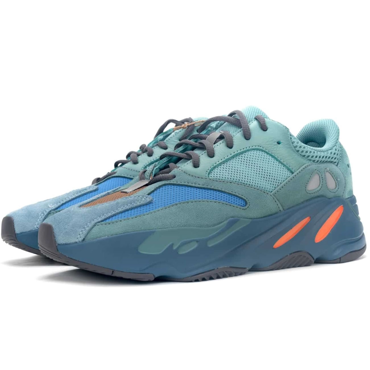 Adidas Yeezy Boost 700 Sea Blue Orange Gz2002 (3) - newkick.vip