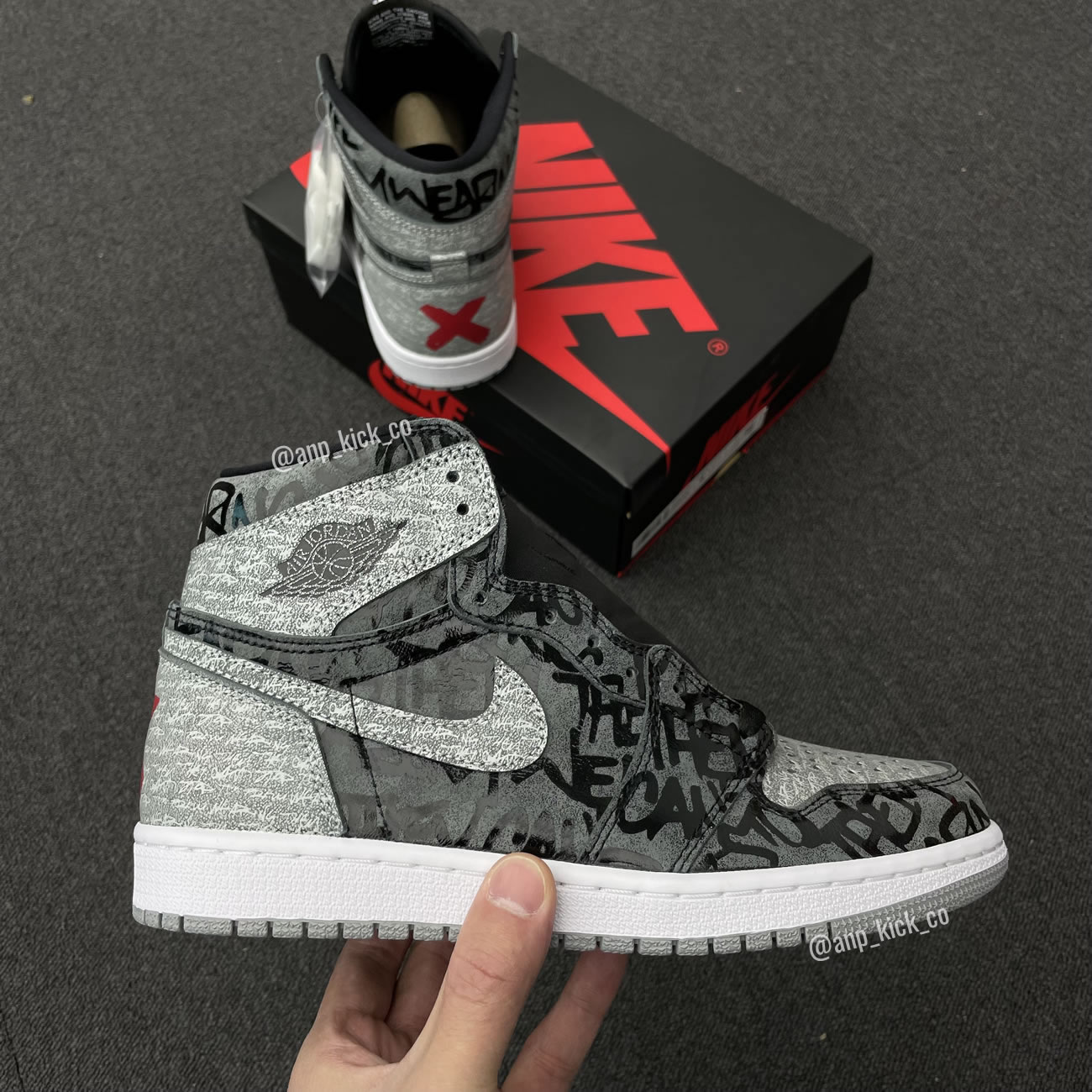 Air Jordan 1 High Og Anpkick Rebellionaire Black White Particle Grey 555088 036 (2) - newkick.vip