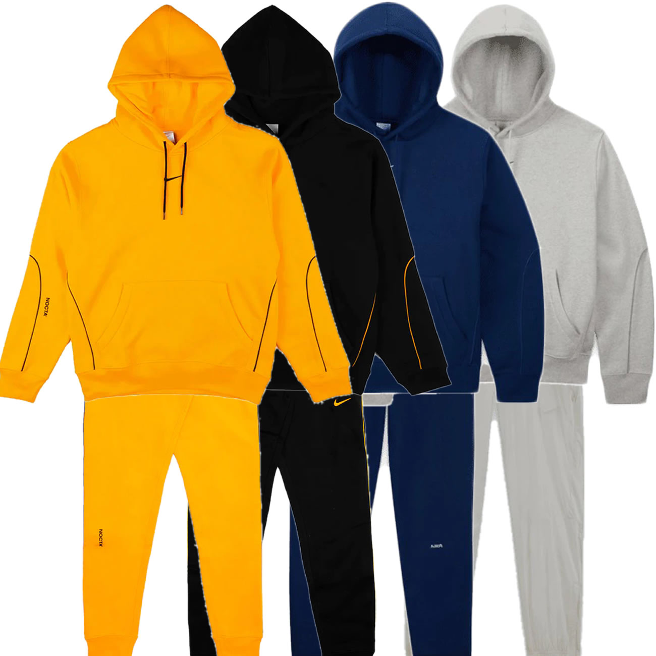 Nike Drake Nocta Hoodie Pants Yellow Black Navy Grey (1) - newkick.vip